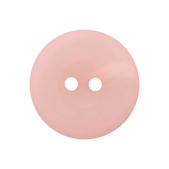 Пуговица из полиэстера, с 2 отверстиями, 23мм, розовый цвет