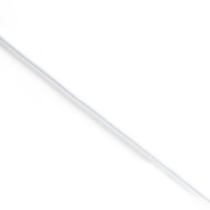 Elastic cord, 2.5mm, white, 3m