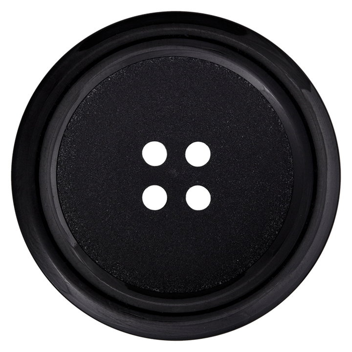 Bouton Polyester 4-Trous 34mm noir