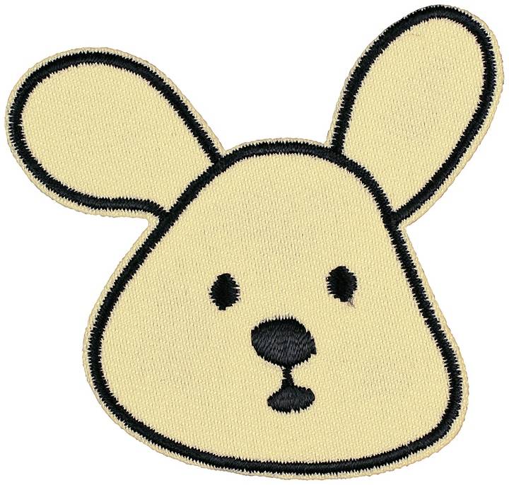 Applikation Hund, beige