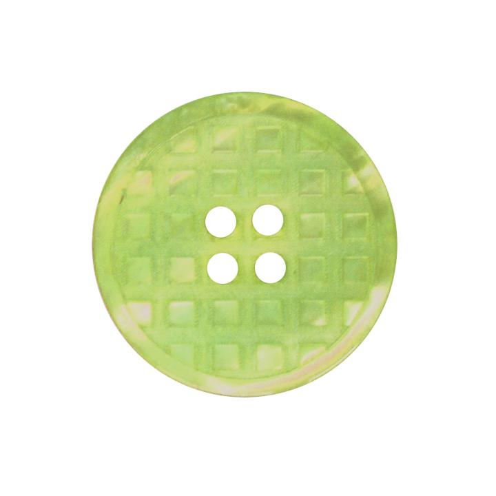 Polyester button 4-holes, 25mm, light green