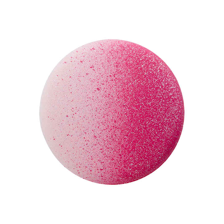 Polyesterknopf Öse, Glitzer, 20mm, pink