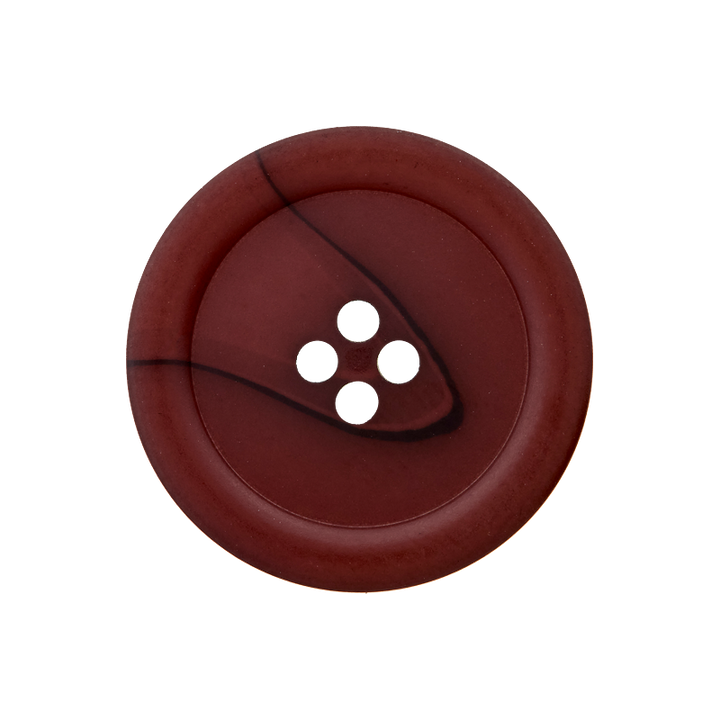 Polyester button 4-holes, 20mm, dark brown
