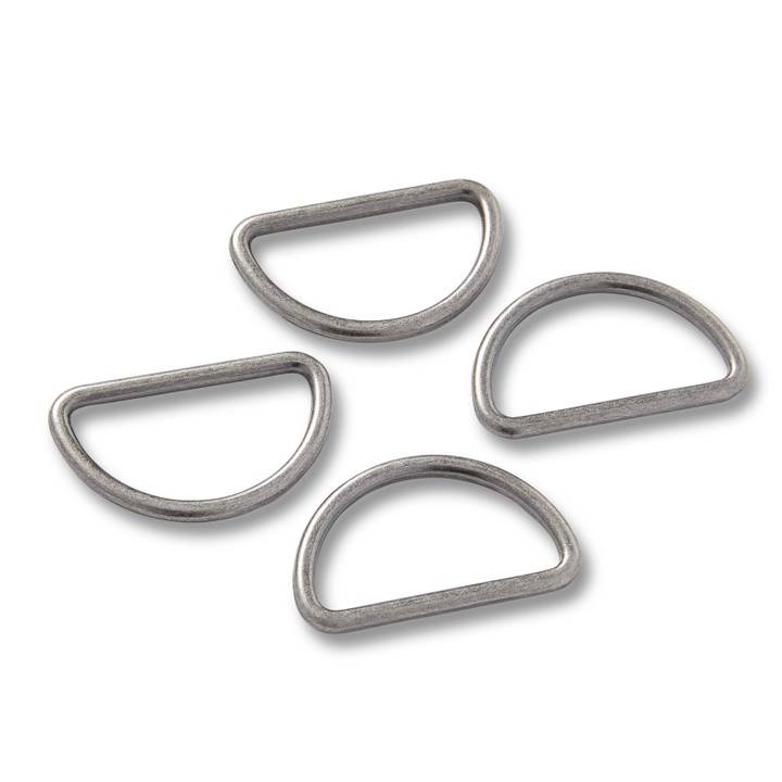 D-rings, 30mm, antique silver