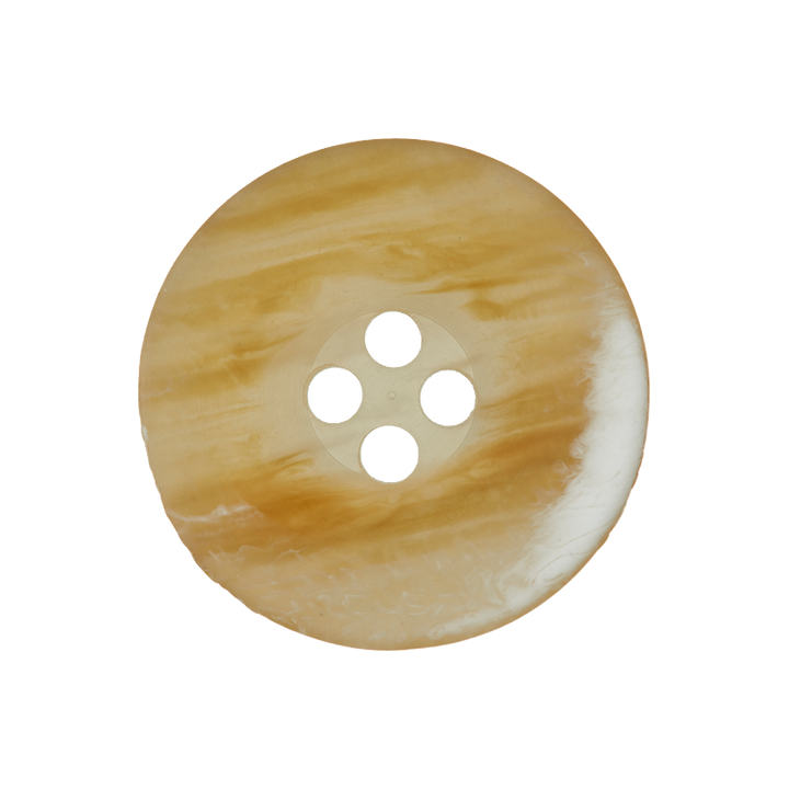 Polyester button 4-holes 20mm beige