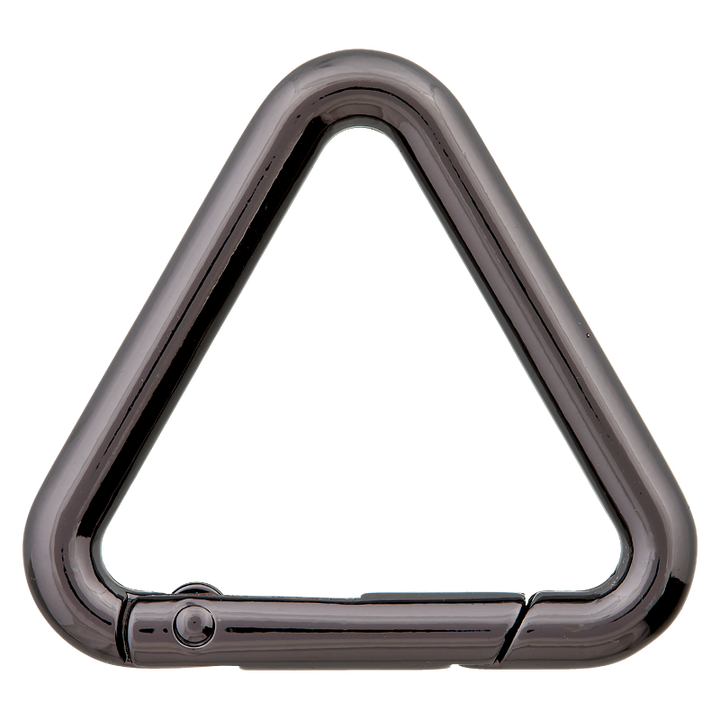 Snap hook triangle, 30mm, titan