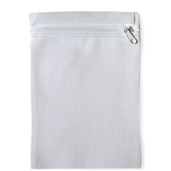 Потайной карман на молнии, 14 x 20 см, натурального белого цвета