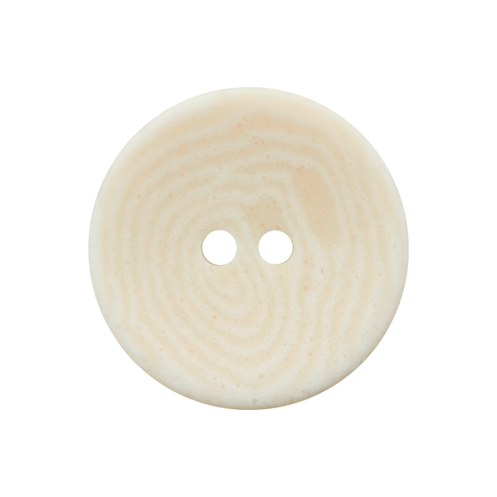 Corozo/Polyester button 2-holes recycled 20mm cream