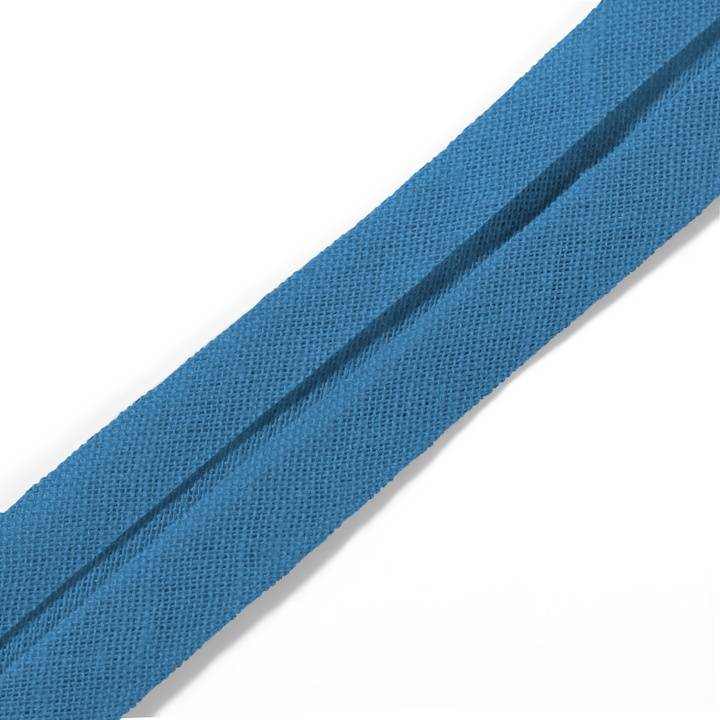 Bias binding, cotton, 40/20mm, light blue, 30m