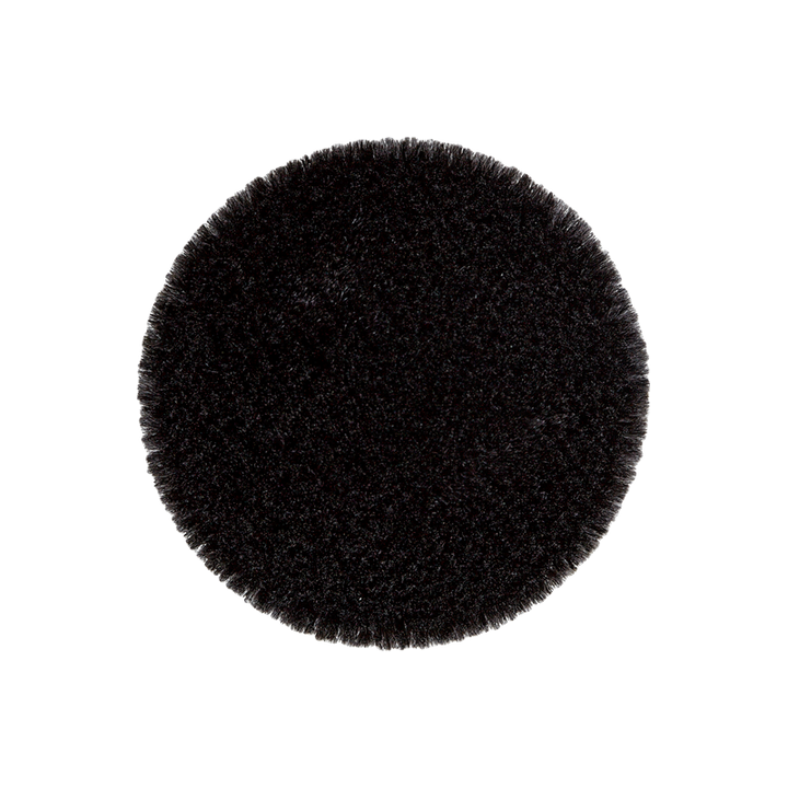 Пуговица бархатная, на ножке, 12 мм, черный цвет