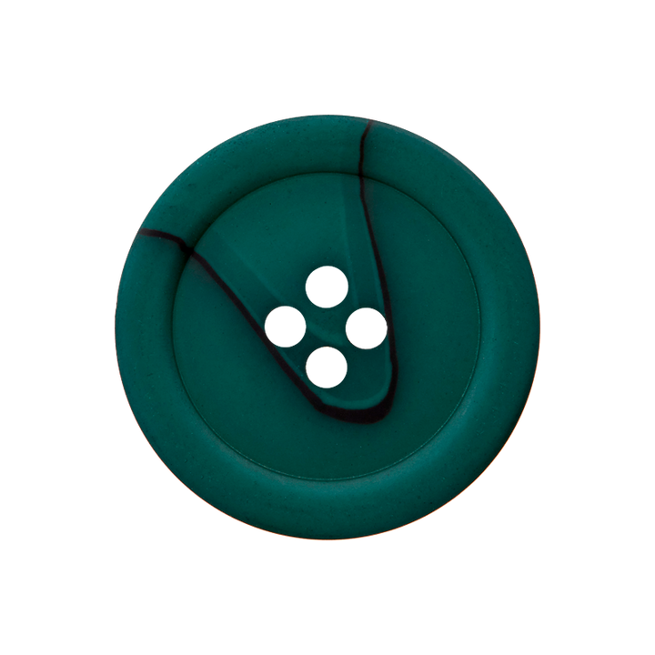 Polyester button 4-holes, 23mm, dark green