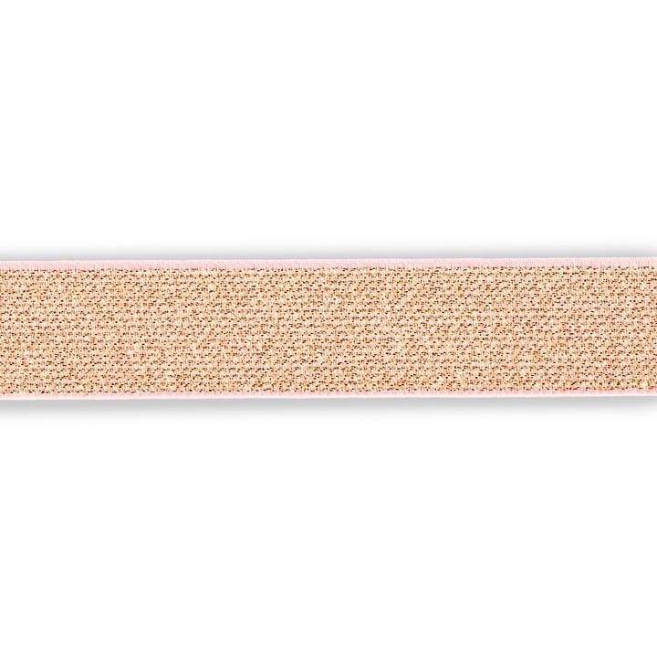 Эластичная лента Color, 25мм, цвет розовое золото