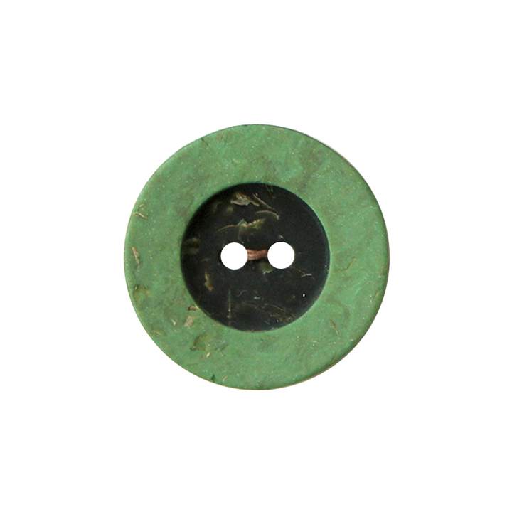 Пуговица из полиэстера, с 2 отверстиями, 23 мм, цвет зеленый, средний