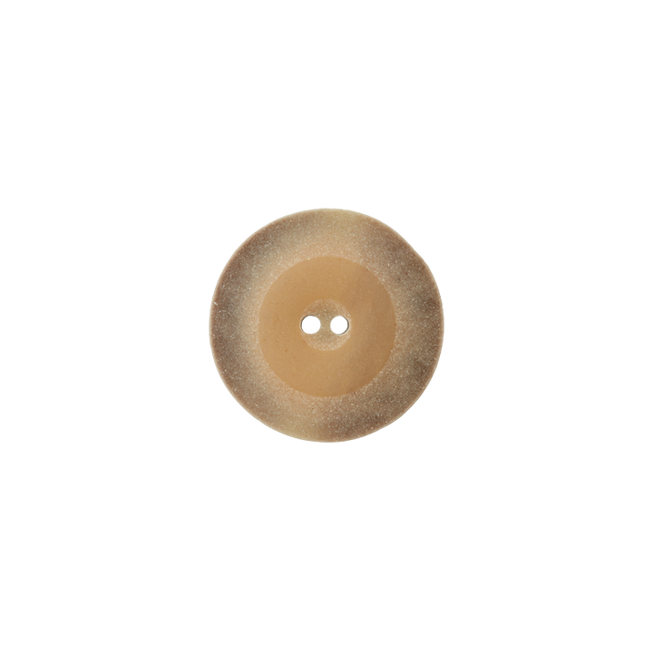 Polyesterknopf 2-Loch, 18mm, beige