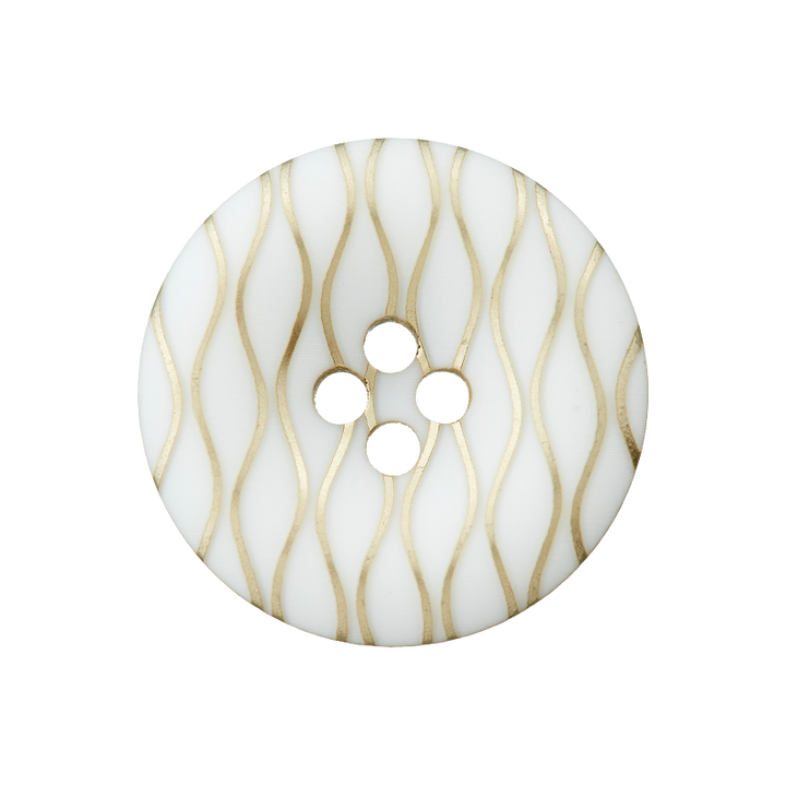Polyester button 4-holes ,23mm, gold