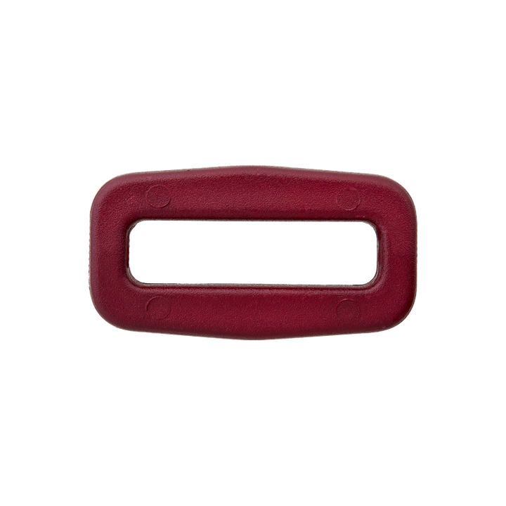 Rectangular ring, 25mm, bordeaux