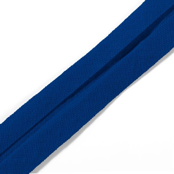 Biais – coton, 40/20mm, bleu, 30m
