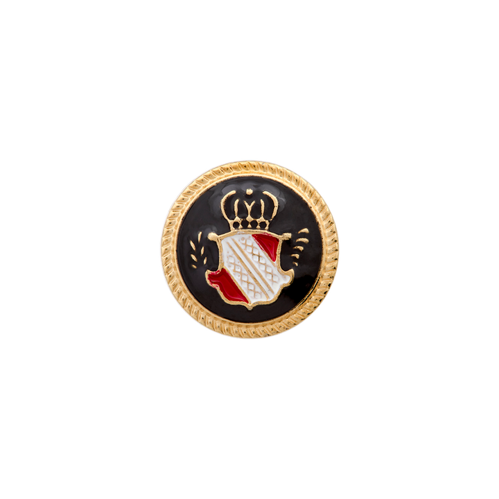 Metal button shank, Coat of arms