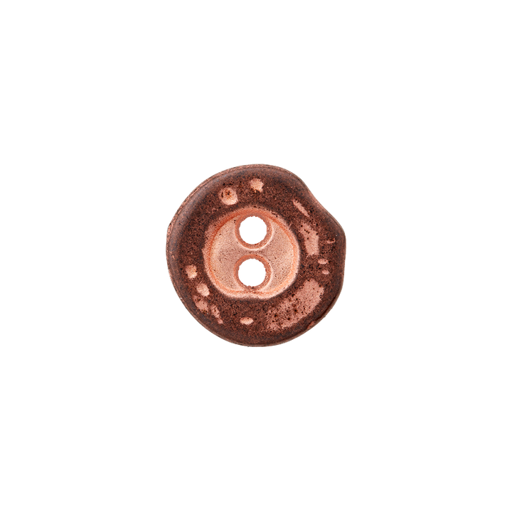 Metal button 2-holes, 11mm, antique copper