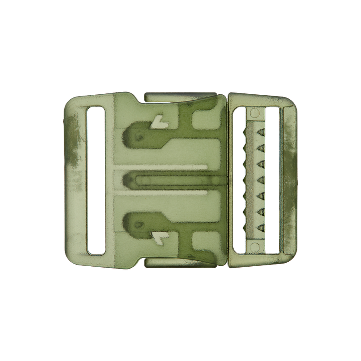 Пряжка-застежка для рюкзака, 25 мм, цвет зеленый, средний