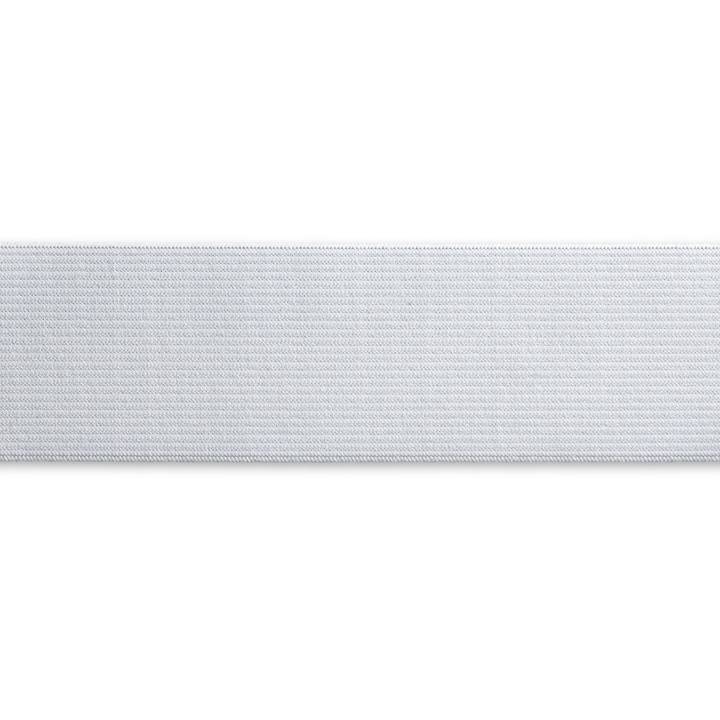 Мягкая эластичная лента, 40мм, белого цвета, 10м