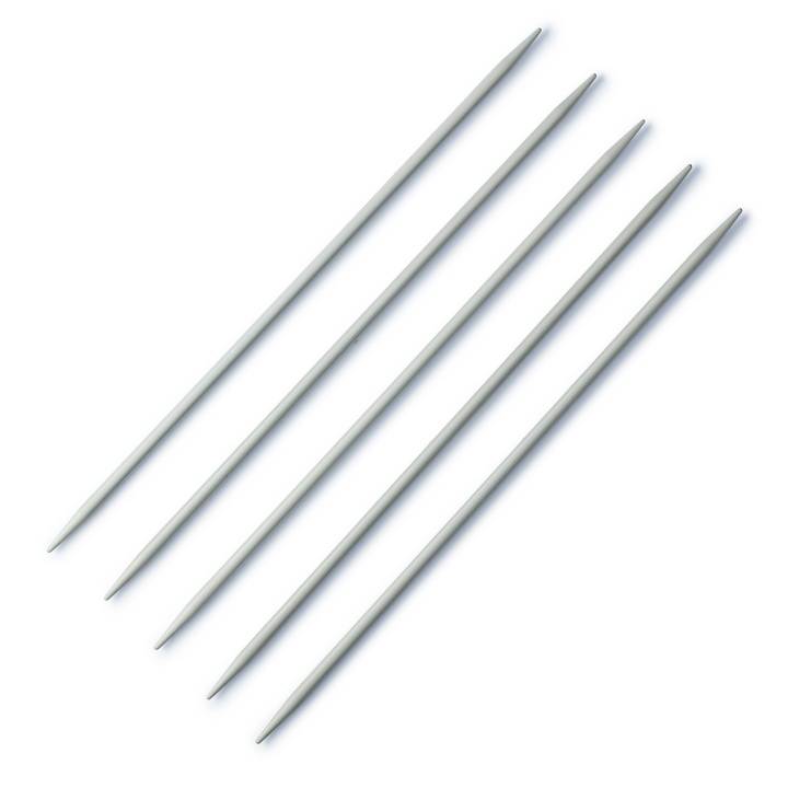 Double-pointed knitting needles, 20cm, 4.00mm, pearl grey