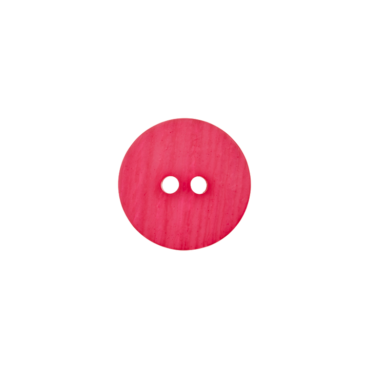 Polyester button 2-holes, 18mm, pink
