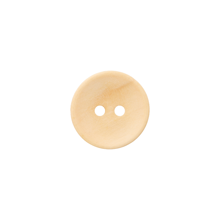 Wood button 2-holes, 18mm, cream