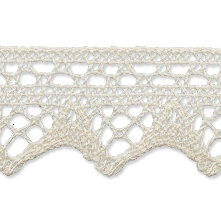 Dentelle Aux Fuseaux 30mm blanc