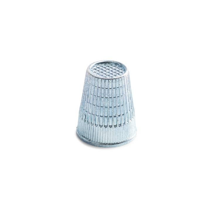 Thimble with anti-slip edge, 17.0mm, silver-coloured