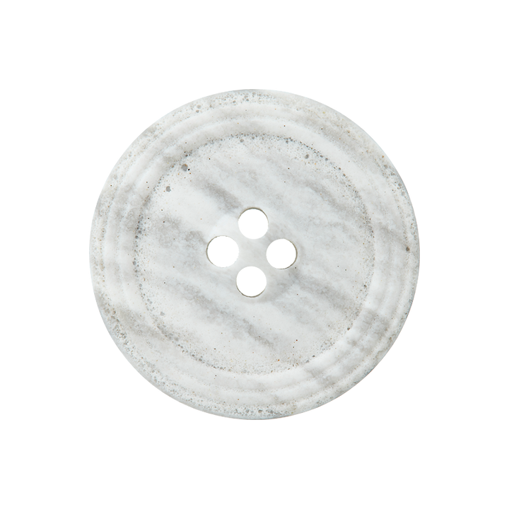 Polyester button 4-holes 23mm light grey