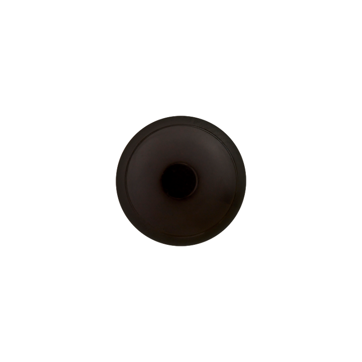 Polyesterknopf Öse, 11mm, schwarz