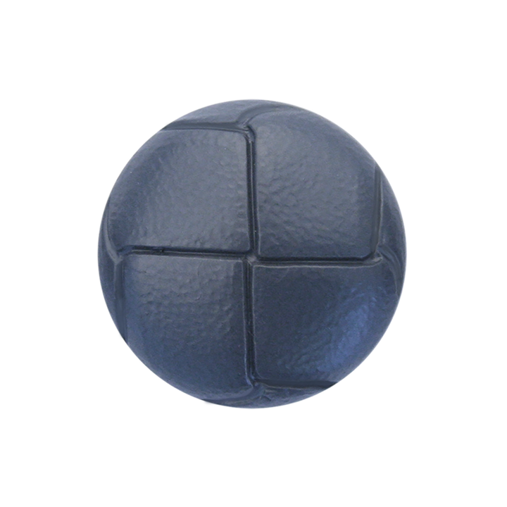 Imitation leather button shank 25mm grey