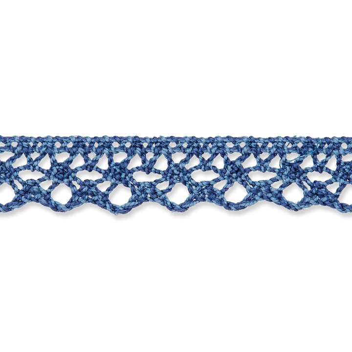 Cluny lace, 13mm, blue
