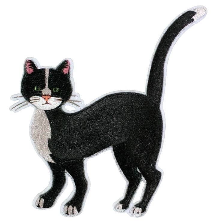 Appliqué Cat, black