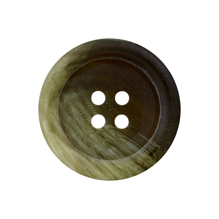 Пуговица из полиэстера, с 4 отверстиями, 22 мм, оливковый, светлый цвет