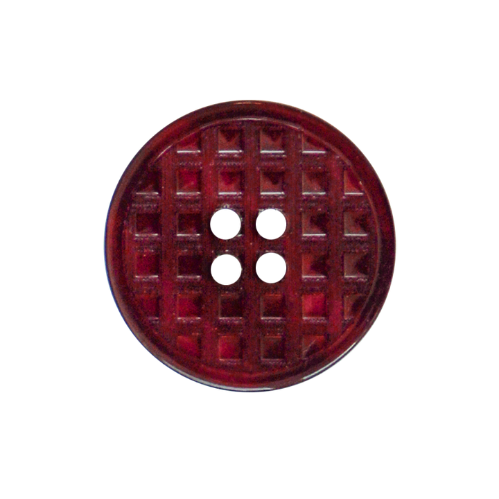 Polyester button 4-holes, 25mm, bordeaux