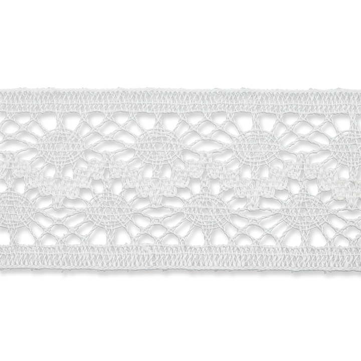 Cluny lace insertion 50mm white