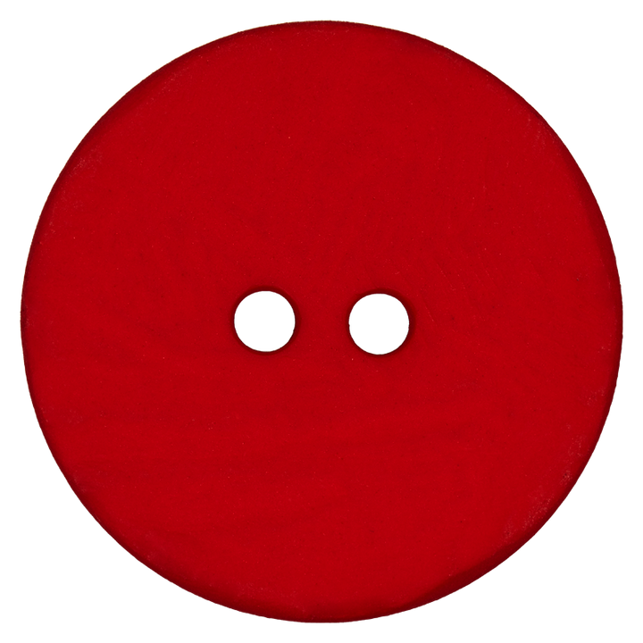 Bouton polyester ,2-trous ,30mm ,rouge