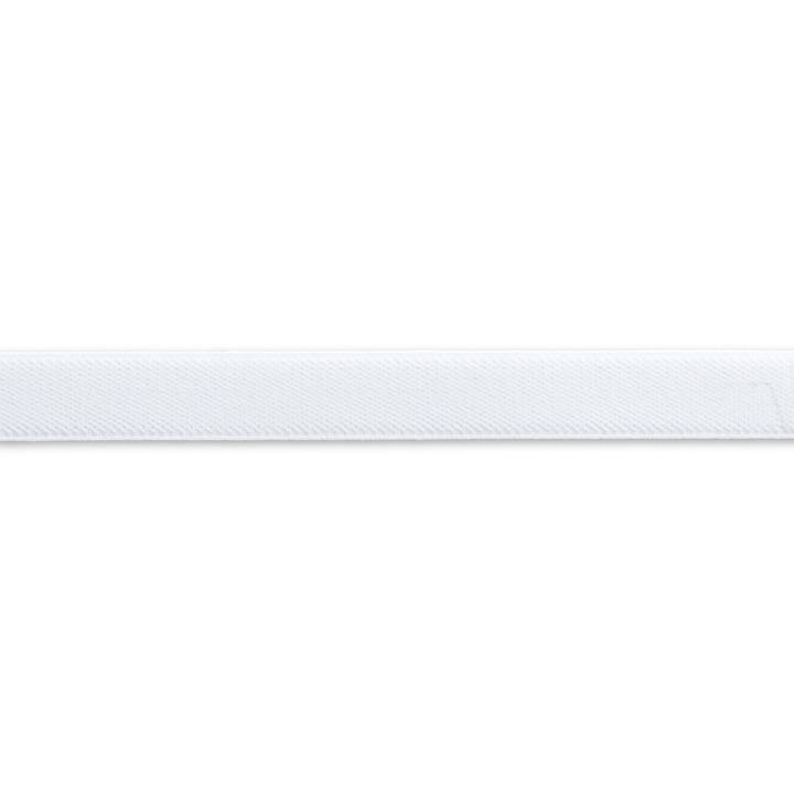 Velour-Elastic, 20mm, weiß, 10m