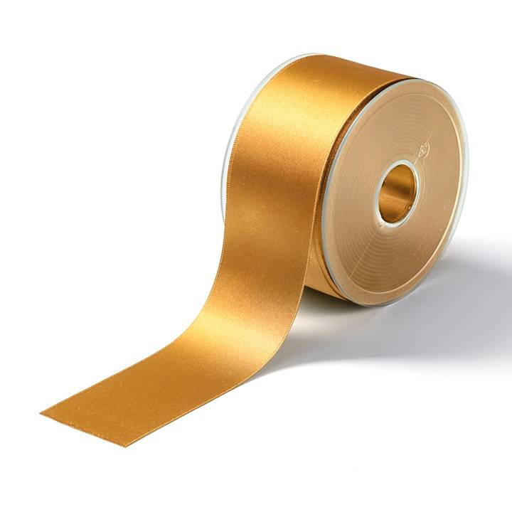 Satin ribbon, 50mm, gold