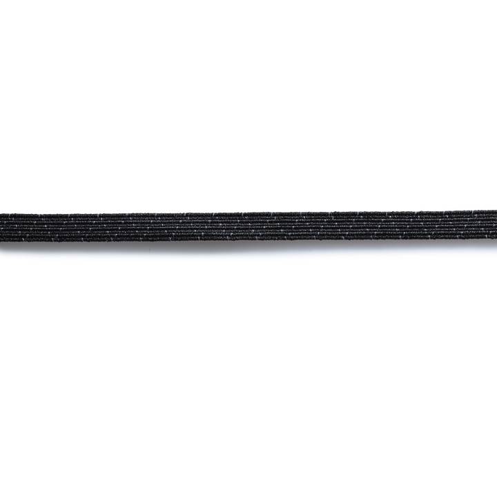 Standard elastic, 7mm, black, 5m