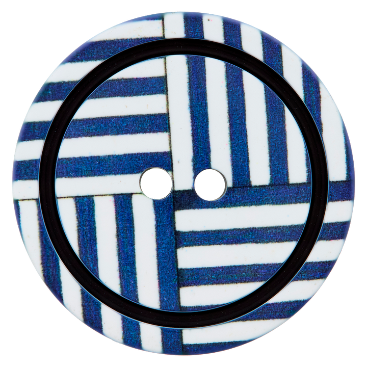 Polyester button 2-holes, Maritime, 28mm, navy