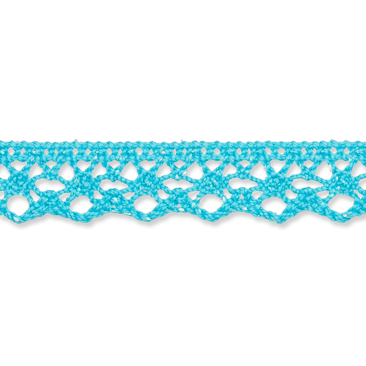 Cluny lace, 13mm, light turquoise