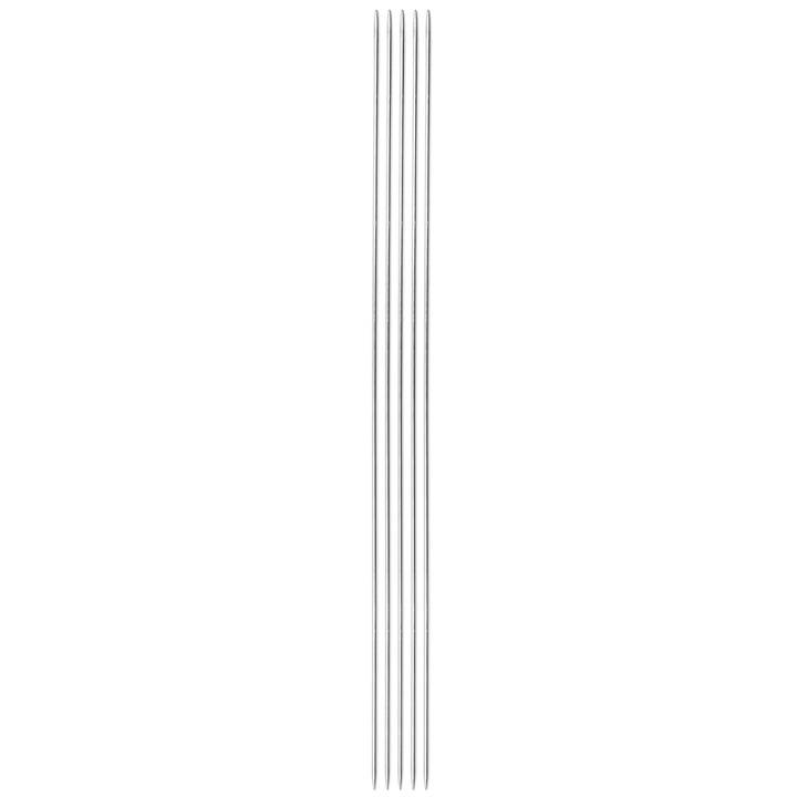Double-pointed knitting needles, 20cm, 1.25mm, silver-coloured