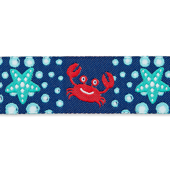 Galon jacqu.crabe&étoile mer 20mm multicolore