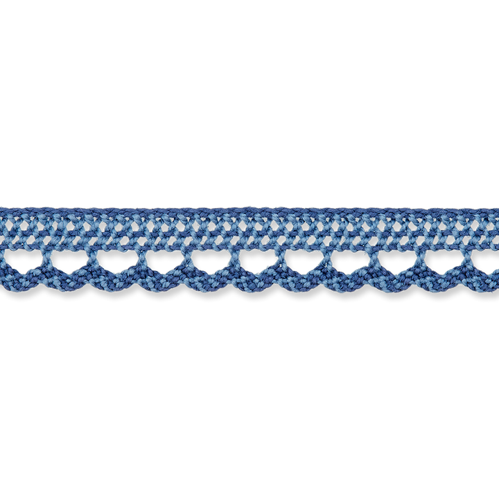 Dentelle Aux Fuseaux 10mm bleu