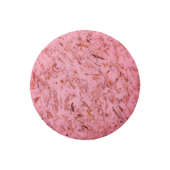 Coconut/polyester button shank, recycled, 20mm, rose