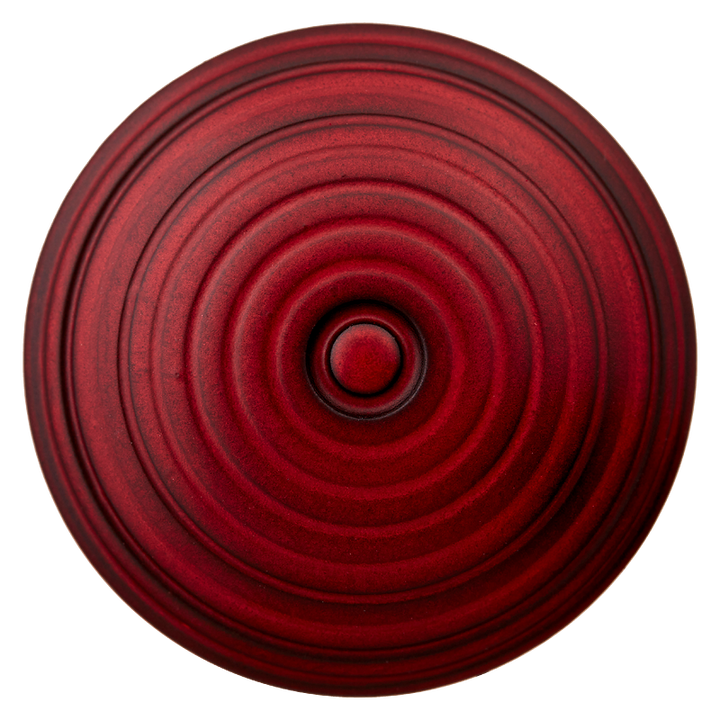 Пуговица из полиэстера, на ножке, Металлик, 28 мм, бордовый цвет