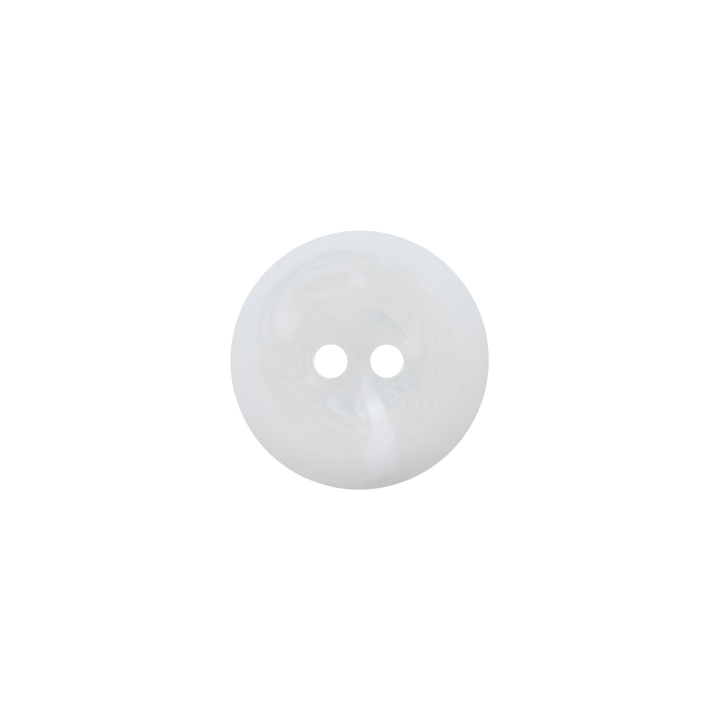 Polyesterknopf 2-Loch, 18mm, weiß